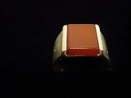 Сребърен мъжки пръстен, 6.72гр. ,Бургас