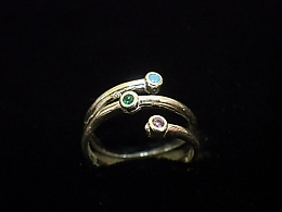 Сребърен дамски пръстен, 2.74гр. ,Бургас