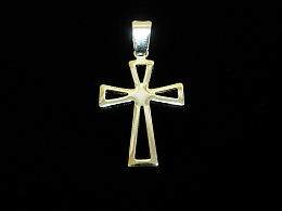 Сребърен кръст, 1.38гр. ,Бургас