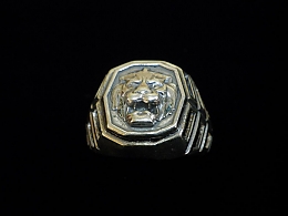 Сребърен мъжки пръстен, 6.96гр. ,Бургас