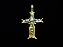 Сребърен кръст, 2.25гр. ,Пловдив