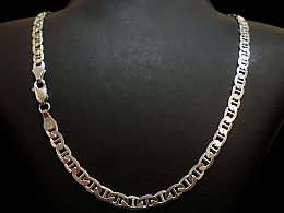 Сребърен синджир, 13.89гр. ,Бургас