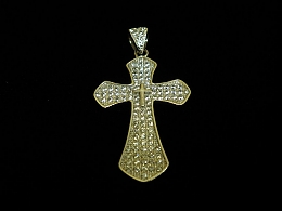 Сребърен кръст, 2.92гр. ,Карнобат