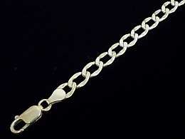 Сребърна синджирна гривна, 4.81гр. ,Бургас