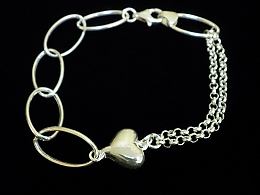 Сребърна синджирна гривна, 8.24гр. ,Бургас