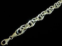 Сребърна синджирна гривна, 9.44гр. ,Бургас
