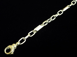 Сребърна синджирна гривна, 9.84гр. ,Бургас