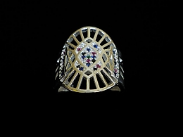 Сребърен дамски пръстен, 5.83гр. ,Бургас