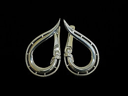 Сребърни обеци, 3.91гр. ,Бургас