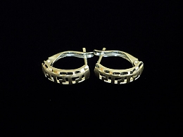 Сребърни обеци, 1.65гр. ,Бургас