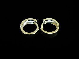 Сребърни обеци, 2.17гр. ,Карнобат