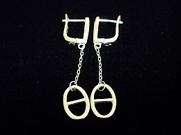 Сребърни обеци, 3.65гр. ,Бургас