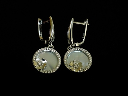 Сребърни обеци, 4.97гр. ,Бургас