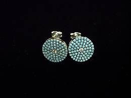 Сребърни обеци, 2.24гр. ,Бургас