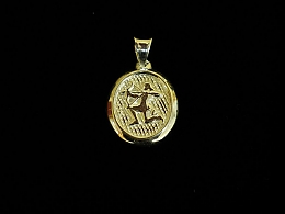 Сребърна висулка зодия, 1.94гр. ,Бургас