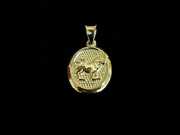 Сребърна висулка зодия, 1.93гр. ,Бургас