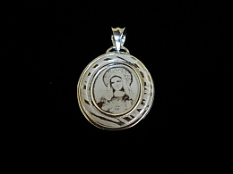 Сребърен медальон, 1.9гр. ,Бургас