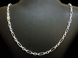 Сребърен синджир, 13.59гр. ,Бургас