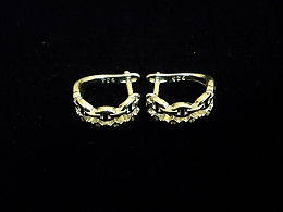 Сребърни обеци, 2.77гр. ,Бургас