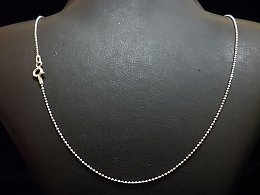 Сребърен синджир, 1.28гр. ,Бургас