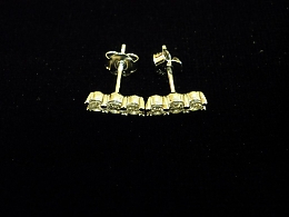 Сребърни обеци, 1.57гр. ,Бургас