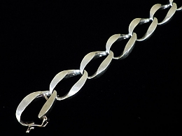 Сребърна синджирна гривна, 28.56гр. ,Бургас