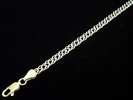 Сребърна синджирна гривна, 6.03гр. ,Бургас