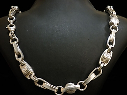 Сребърен синджир, 33.85гр. ,Бургас
