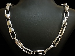 Сребърен синджир, 28.9гр. ,Бургас