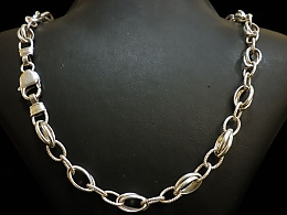 Сребърен синджир, 30.35гр. ,Бургас