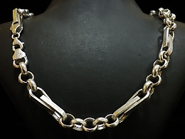 Сребърен синджир, 34.09гр. ,Айтос