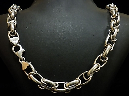 Сребърен синджир, 57.27гр. ,Айтос