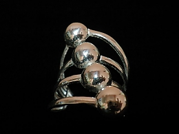 Сребърен дамски пръстен, 5.64гр. ,Карнобат