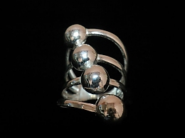 Сребърен дамски пръстен, 5.43гр. ,Бургас