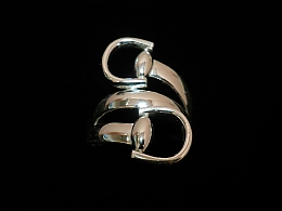 Сребърен дамски пръстен, 5.98гр. ,Карнобат