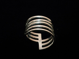 Сребърен дамски пръстен, 2.81гр. ,Бургас